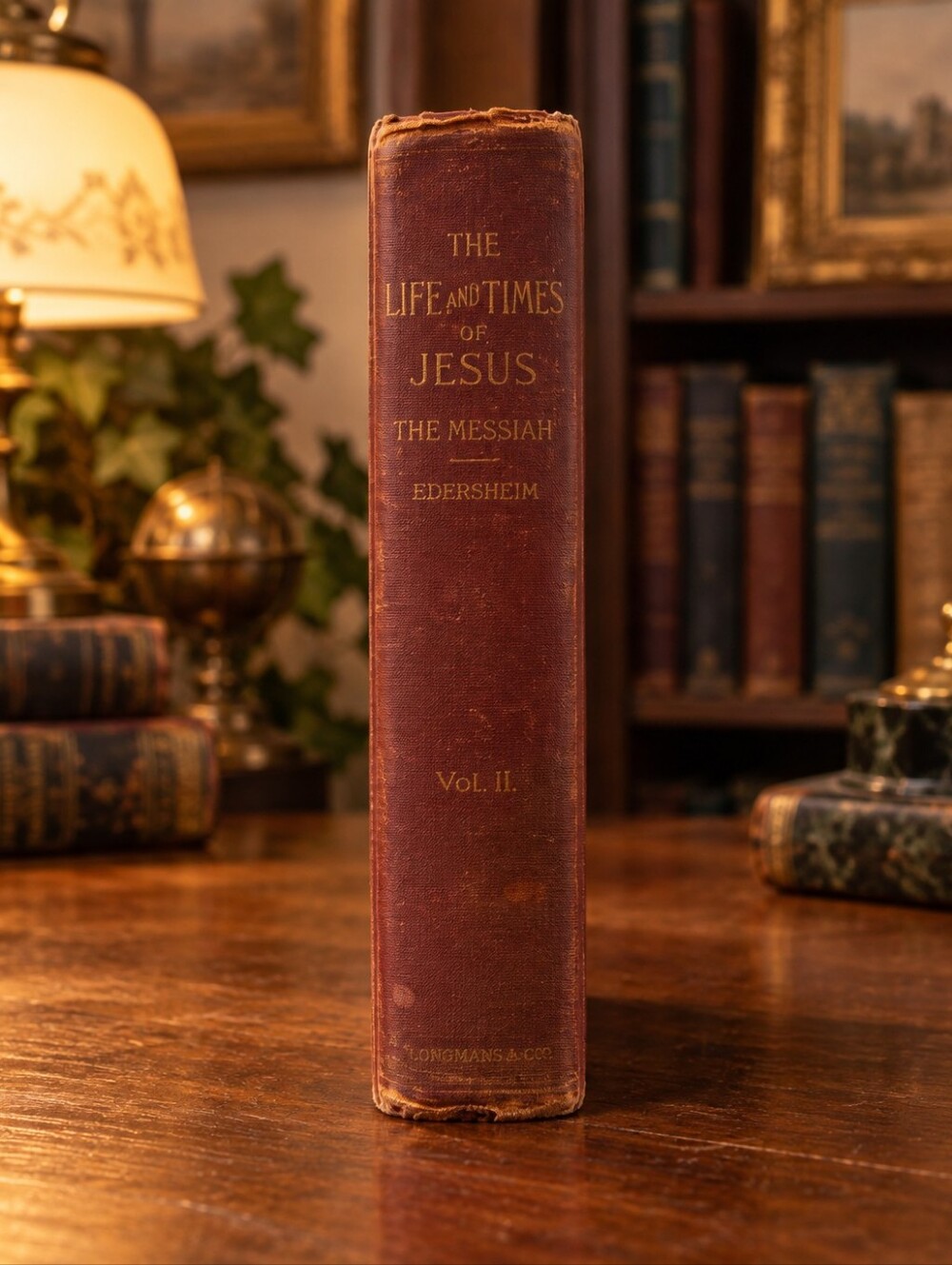 c1886 Life & Times of Jesus the Messiah Alfred Edersheim Vol II Antique Book
